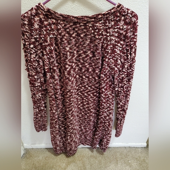 Lularoe Red Puff Pullover Sweater Dress - Picture 4 of 10